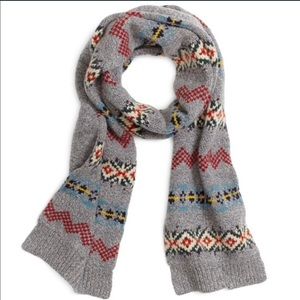 Men’s Brooks Brothers Fair Isle Pure Wool Scarf